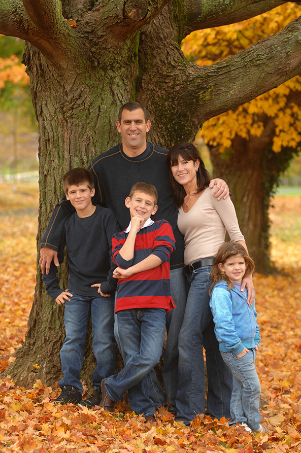 family during fall